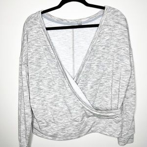 Zella Faux Wrap Sweatshirt sz M